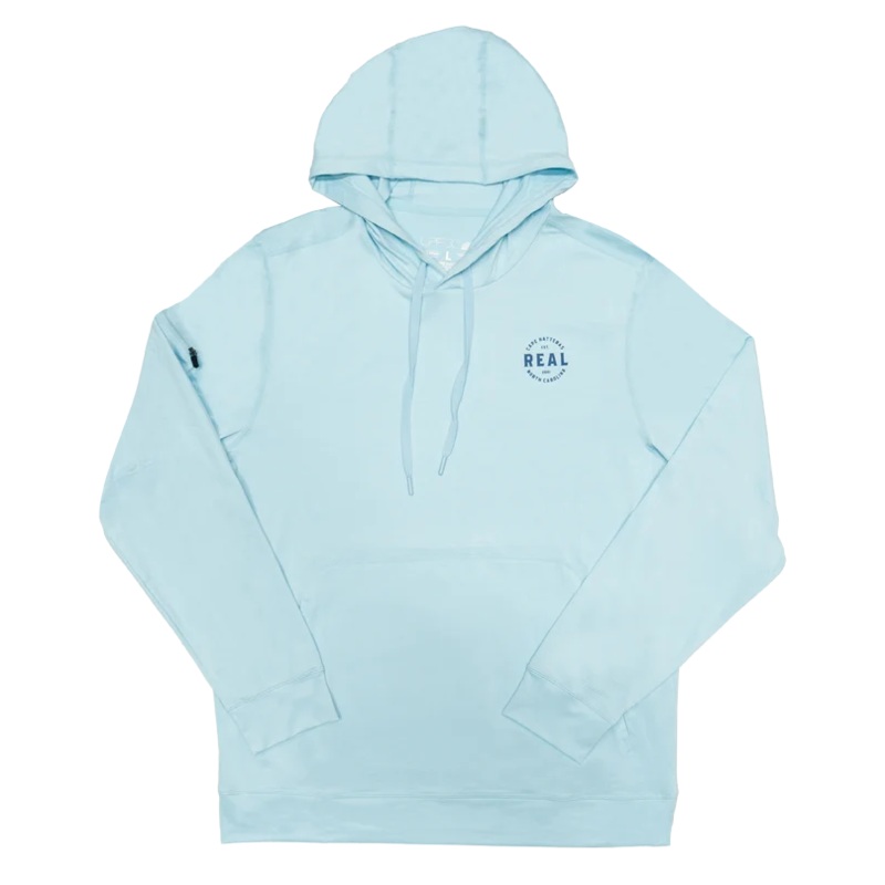 REAL Helm Rashguard-Heather Light Blue