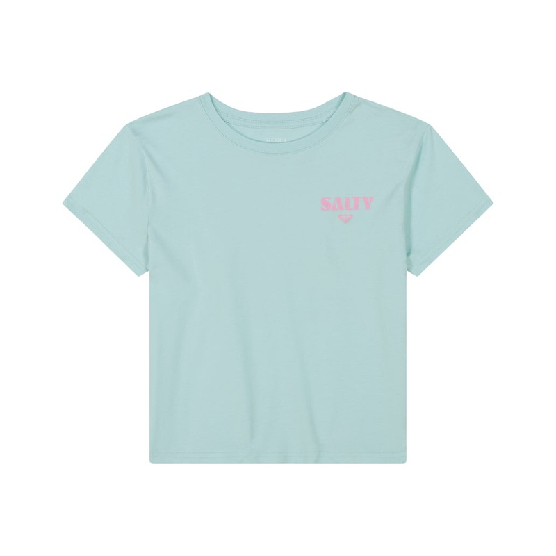 Roxy Girls Salty Stack Tee-Icy Morning