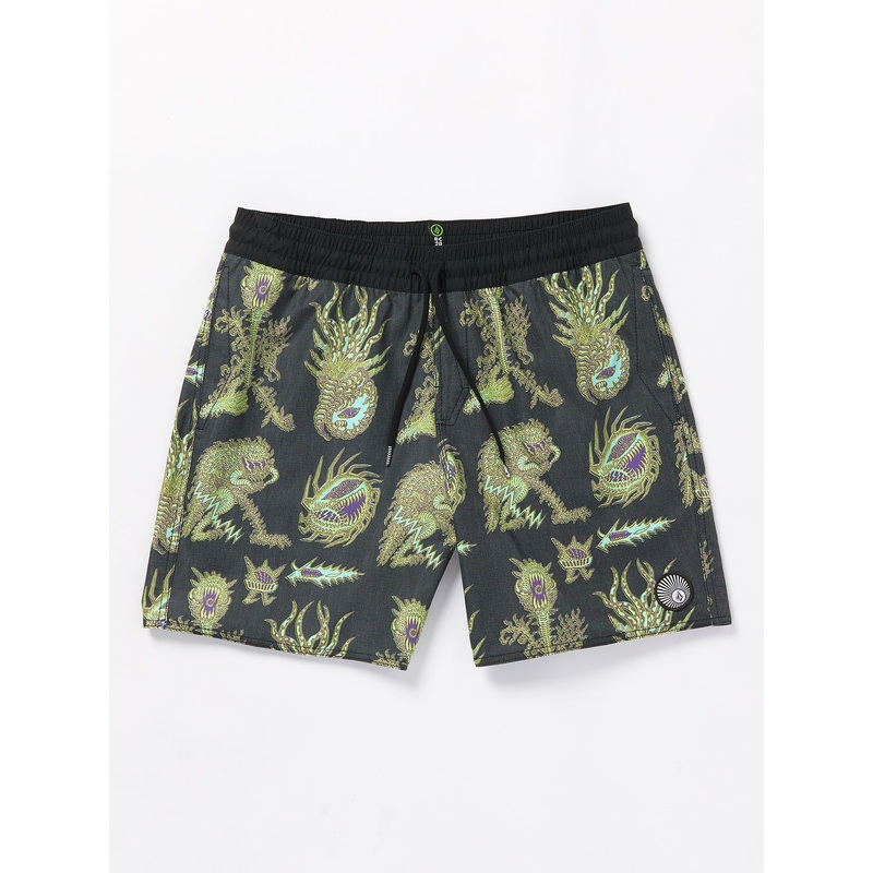Volcom Fa Tetsunori Trunk 17 Boardshorts-Black