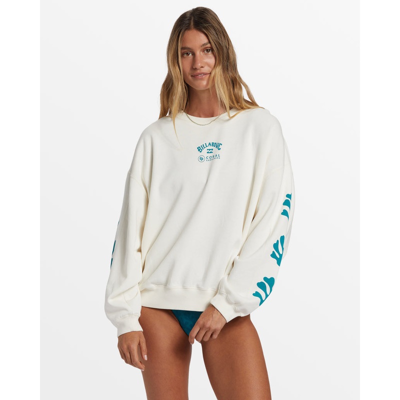 Billabong Beyond The Reef L/S Tee-Salt Crystal