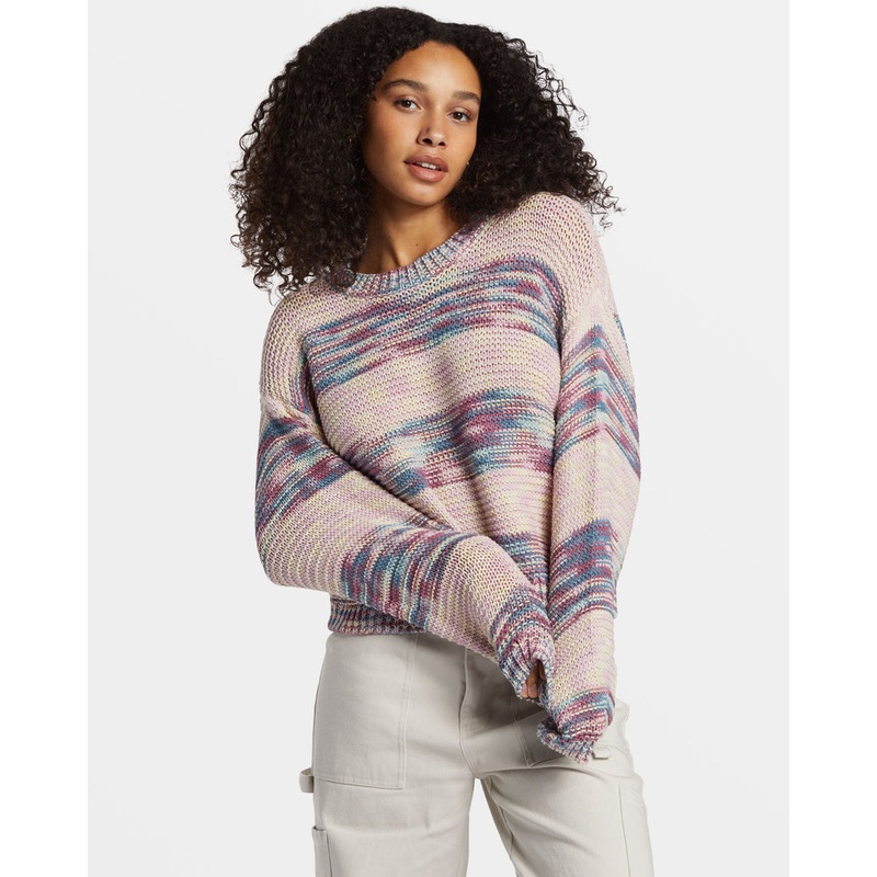 Billabong Fade Out Sweater-Blue Shadow