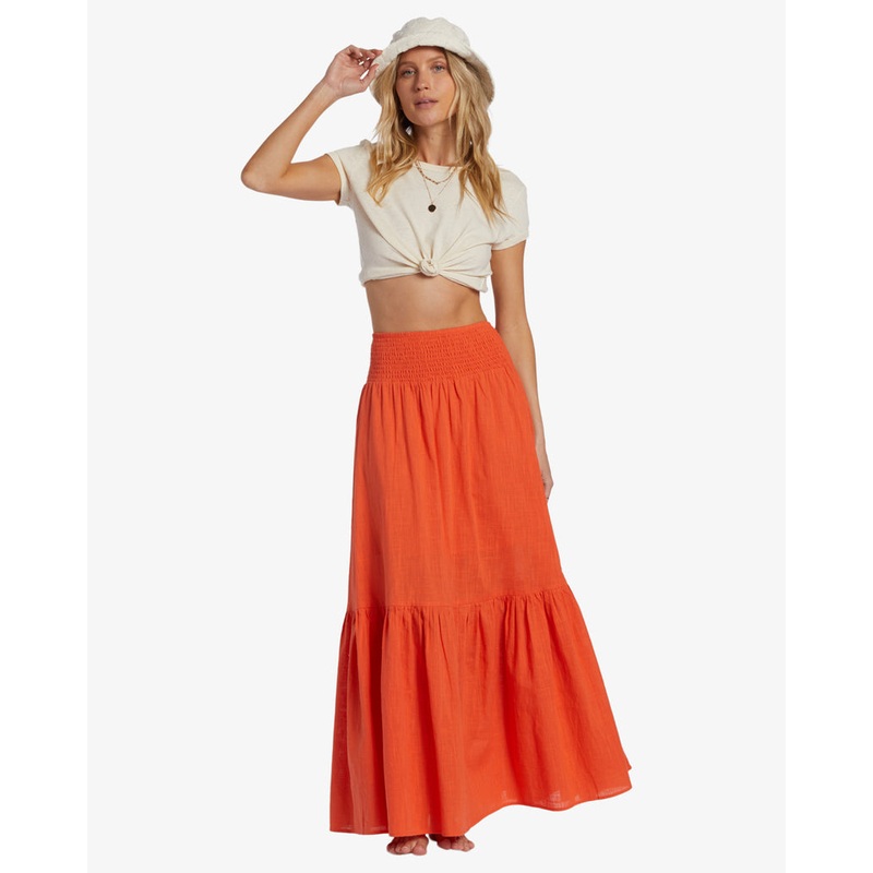 Billabong In The Palms Skirt-Coral Craze