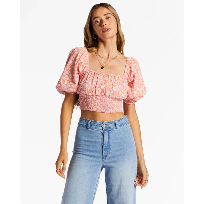 Billabong Only You Shirt-Flamingo