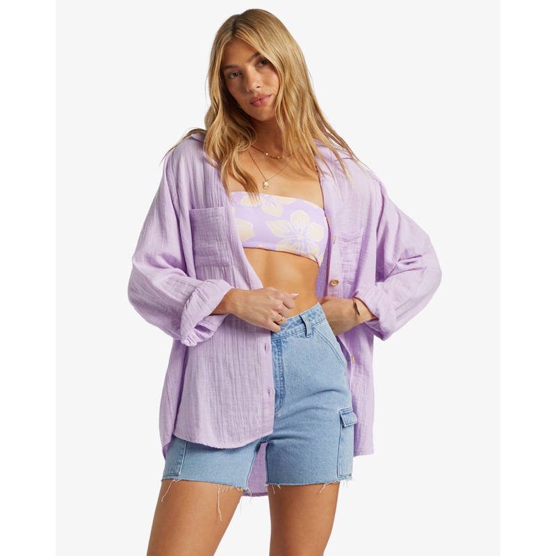 Billabong Swell Blouse L/S Shirt-Tulip