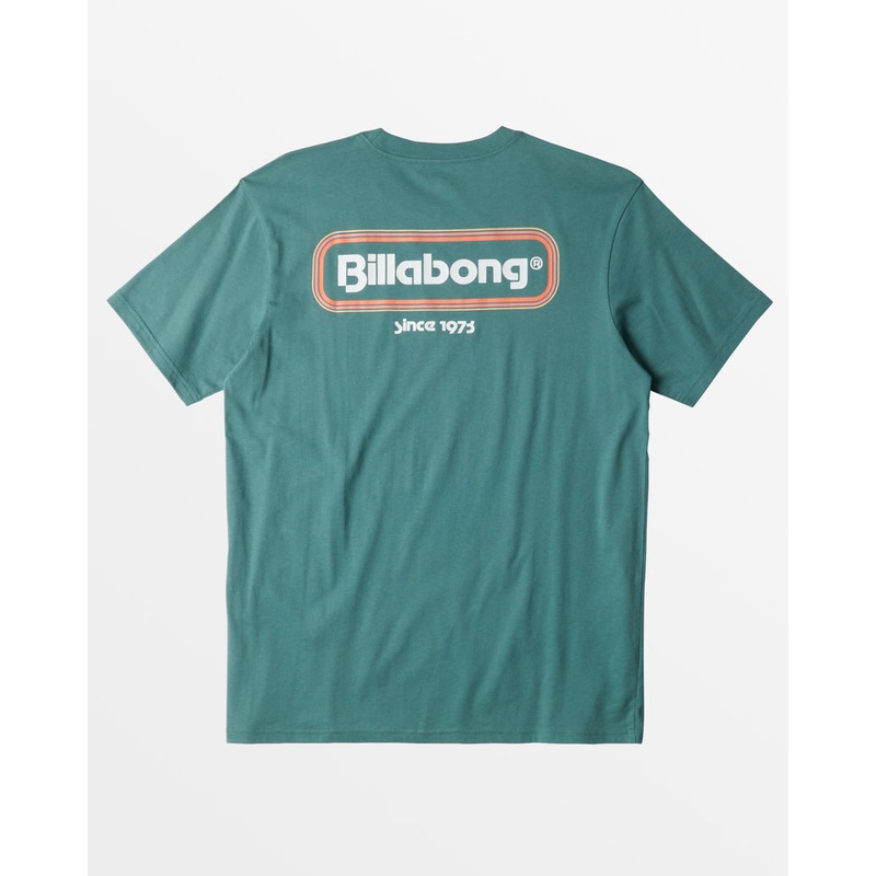 Billabong Walled Tee-Marine Green