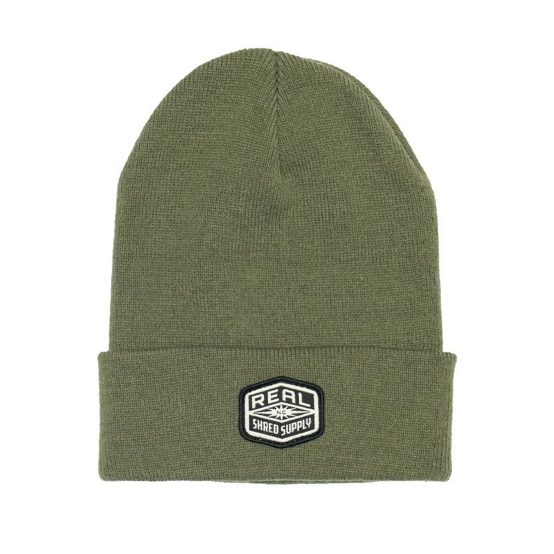 REAL Shred Supply Cuffed Beanie-Loden