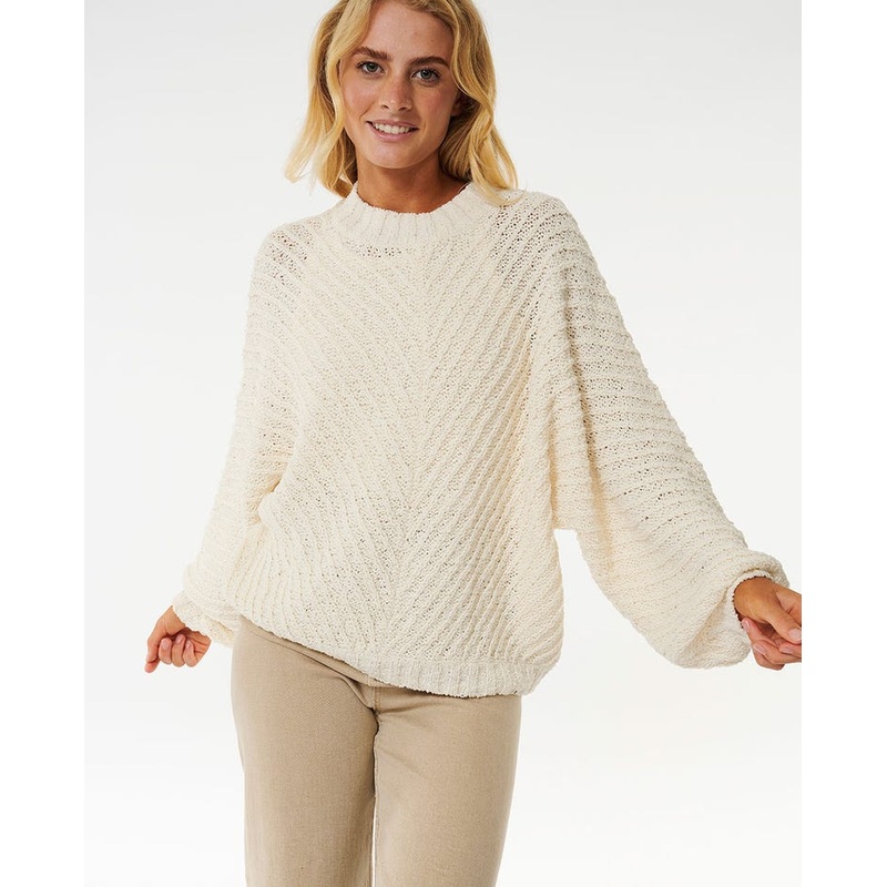 Rip Curl Classic Surf Knit Crew Sweater-Bone