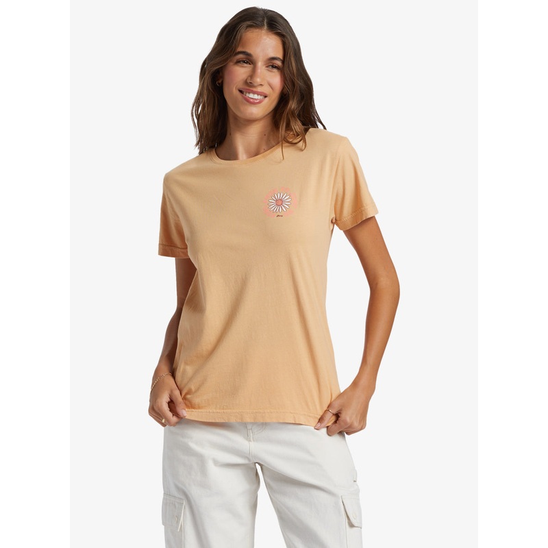 Roxy Feel Free Tee-Porcini
