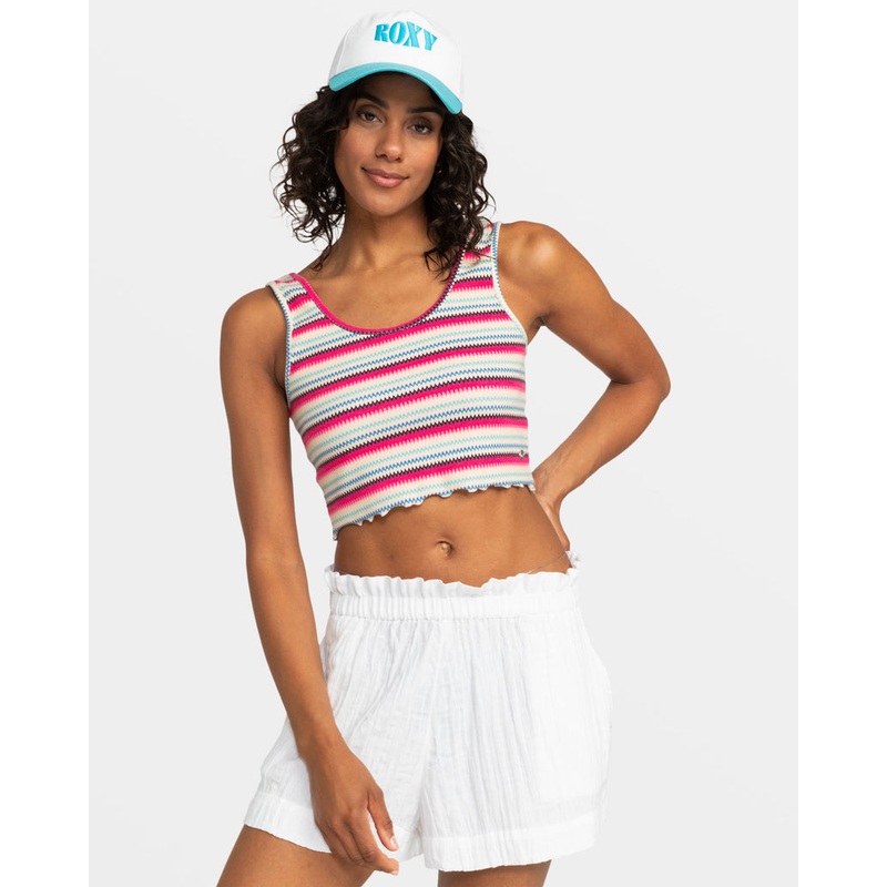 Roxy Keep It Wavy Printed Tank-Brazilian Sand