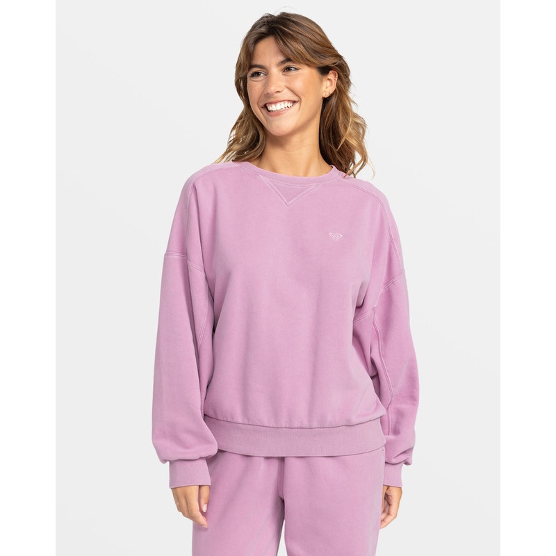 Roxy Oasis Haze Sweatshirt-Mauve Orchid