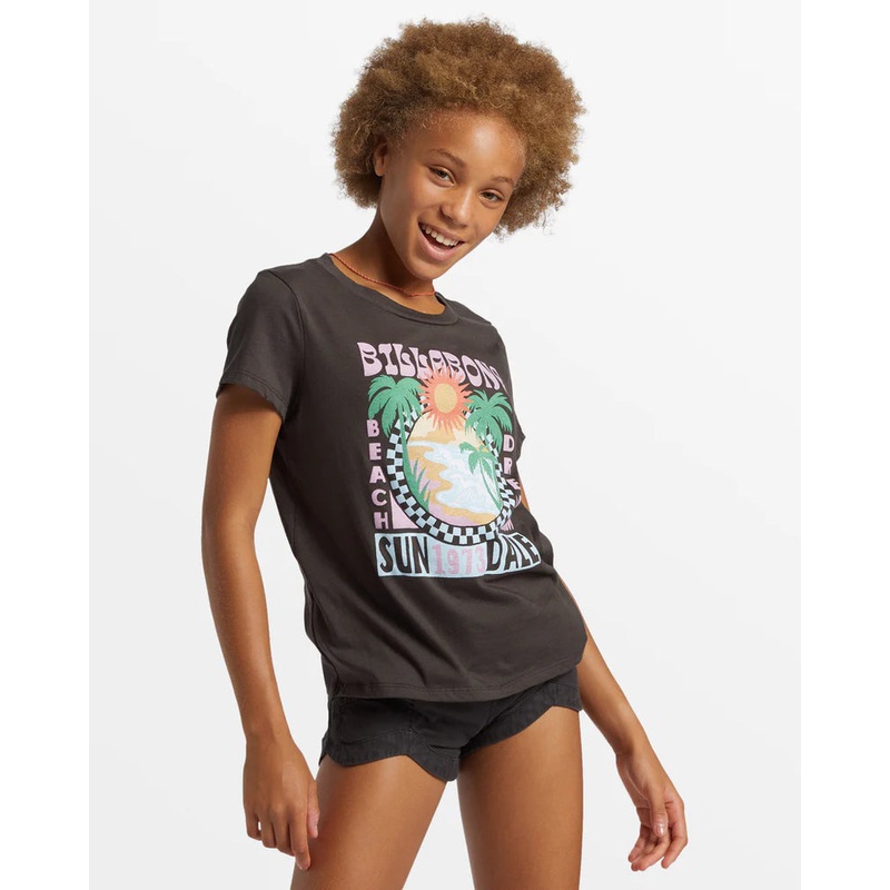 Billabong Girls Sun Daze Tee-Off Black