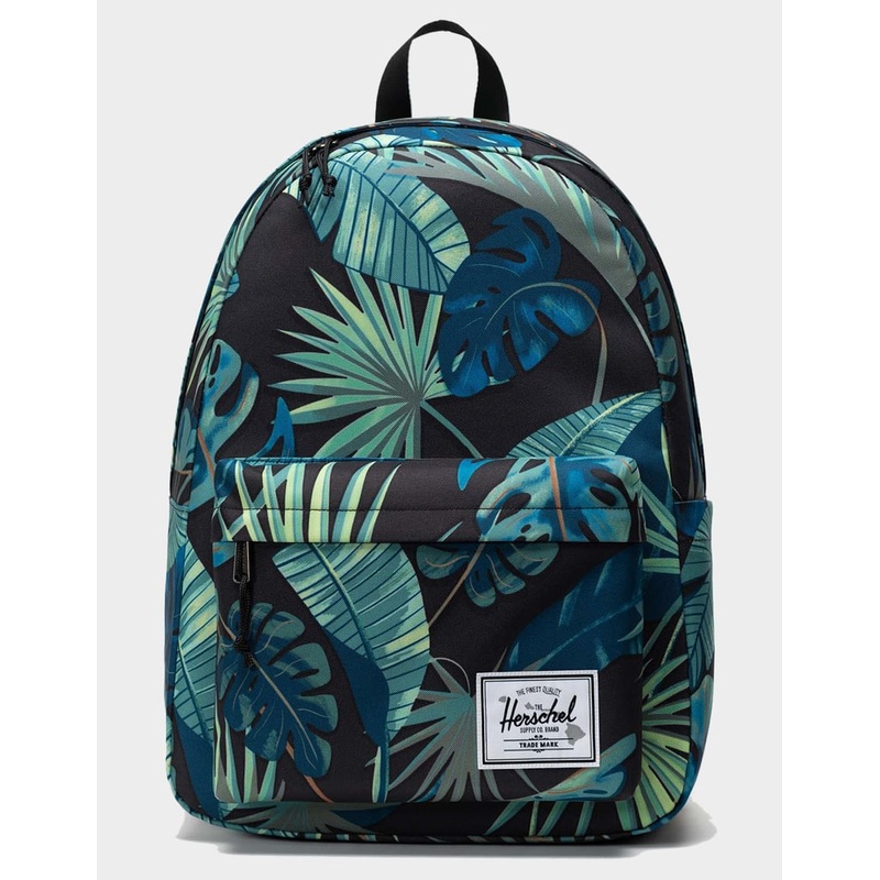 Herschel Classic XL Backpack-Black Palm Leaves