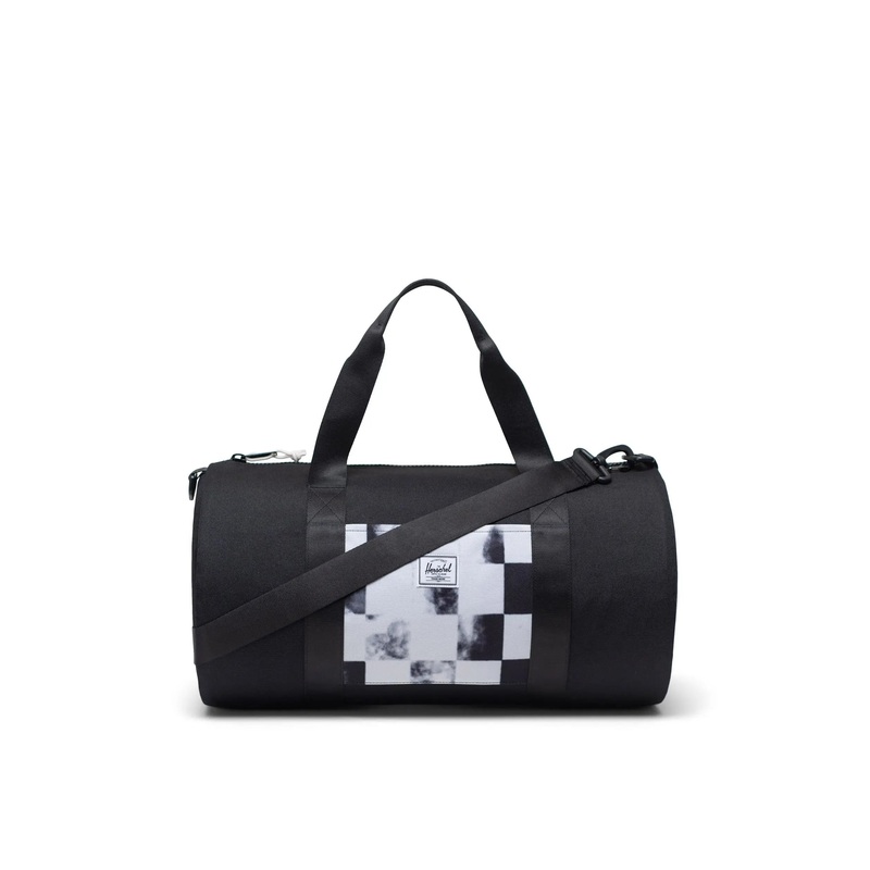 Herschel Little Classic Duffle Bag-Black Distressed Checker