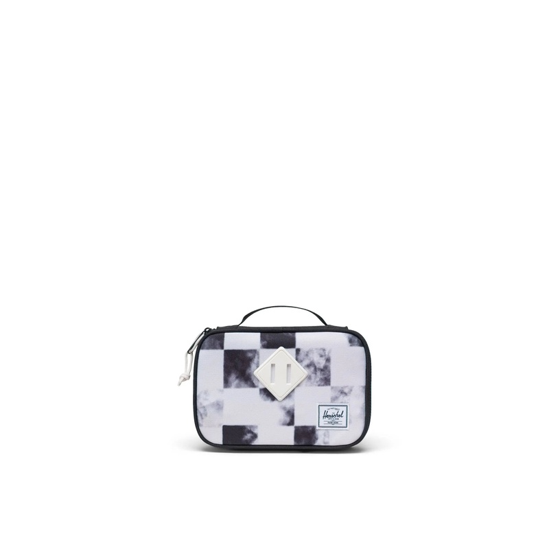 Herschel Little Heritage Pencil Case-Black Distressed Checker
