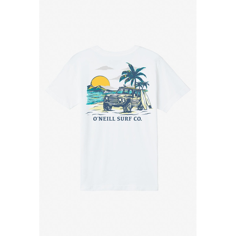 O’Neill Youth Free Wheelin’ Tee-Heather Grey