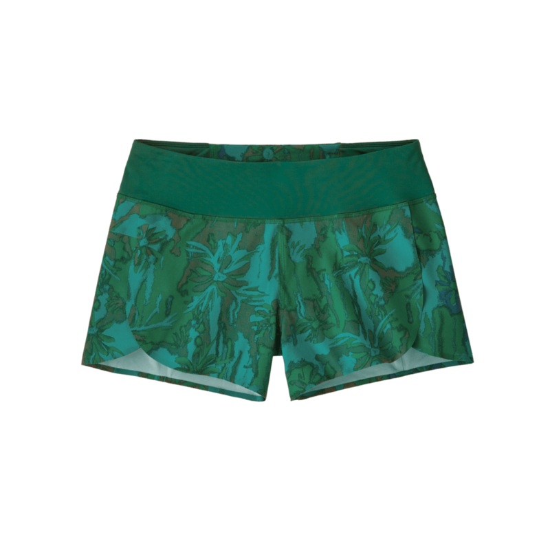 Patagonia Stretch Hydropeak Boardshorts-Cliffs and Waves: Conifer Green