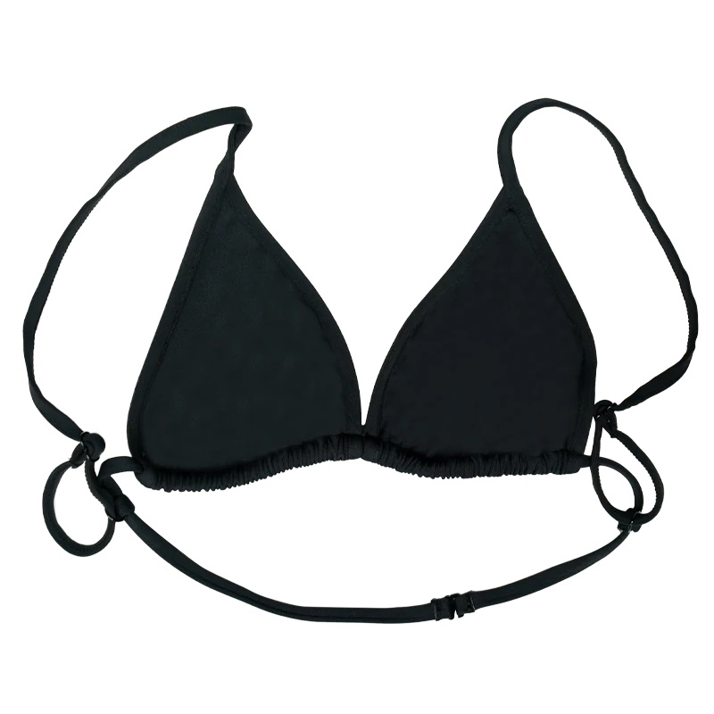 REAL Strung Bikini Top-Black