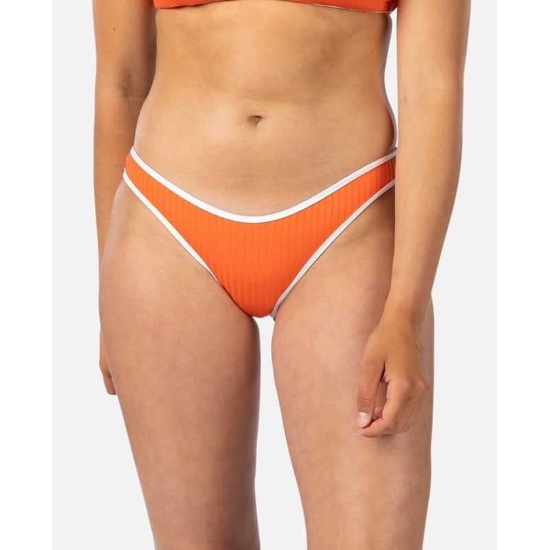 Rip Curl Premium Surf High Leg Skimpy Bottom-Hot Orange