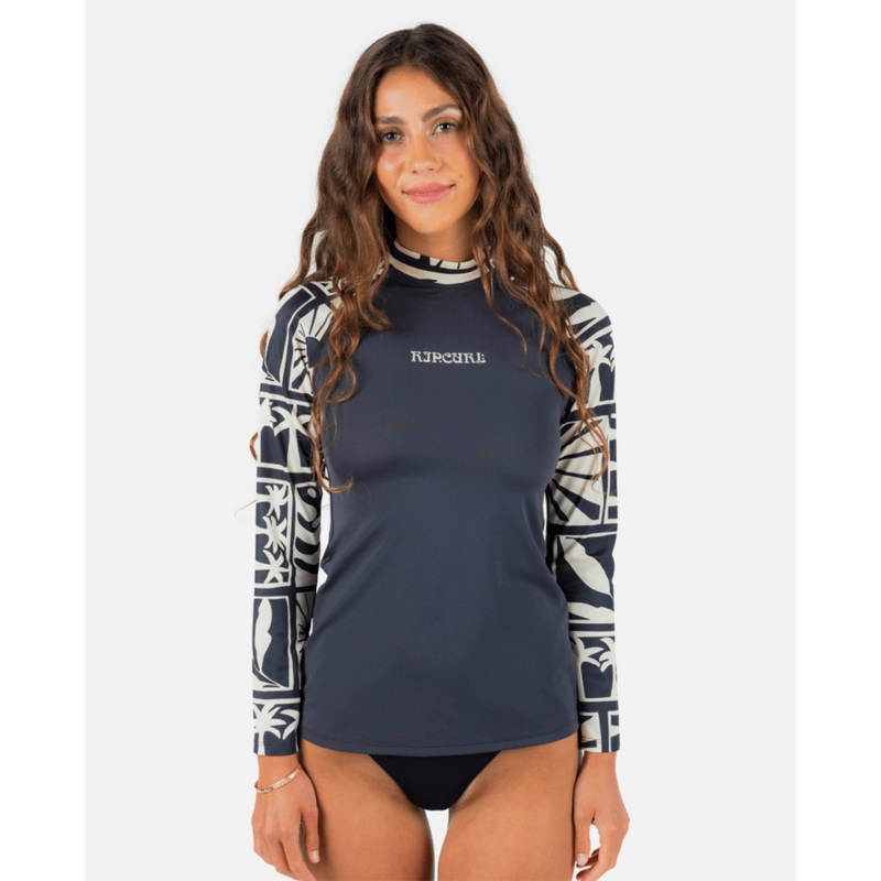 Rip Curl Santorini Sun L/S Rashguard-Black