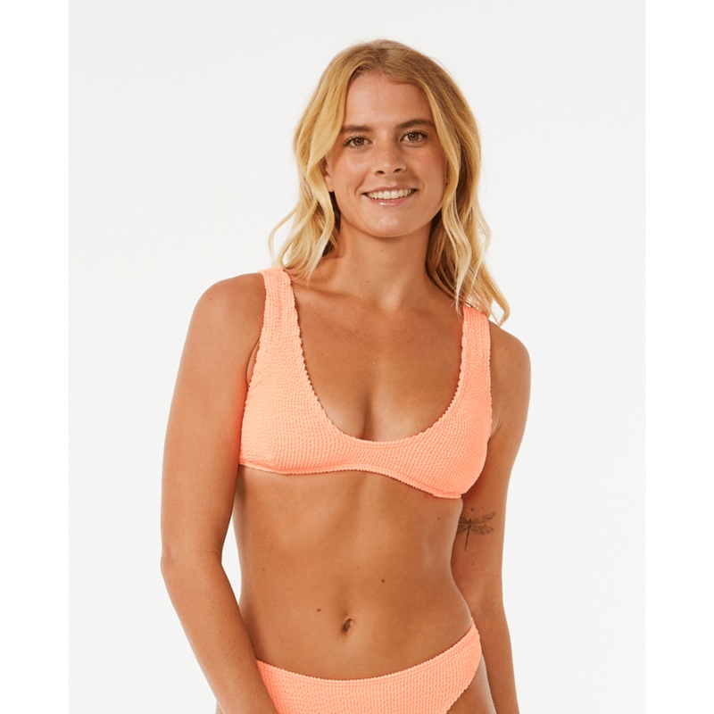 Rip Curl Sunshine Crop Top-Coral