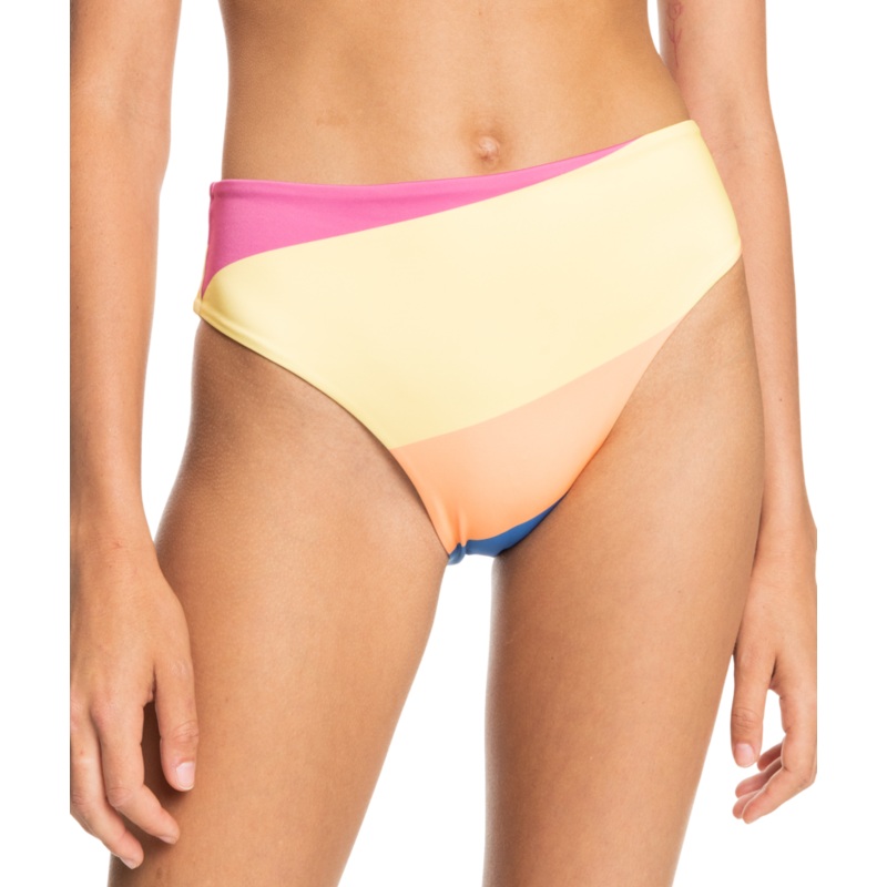 Roxy Pop Surf Midwaist Bikini Bottom-Bright White