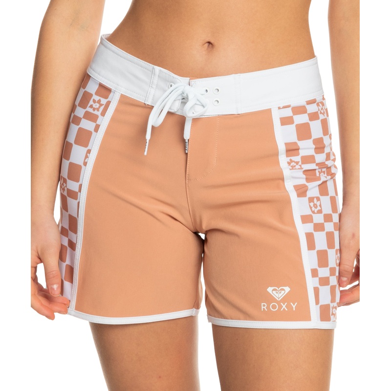 Roxy Printed 5 Inch Boardshorts-Cork Flower Box