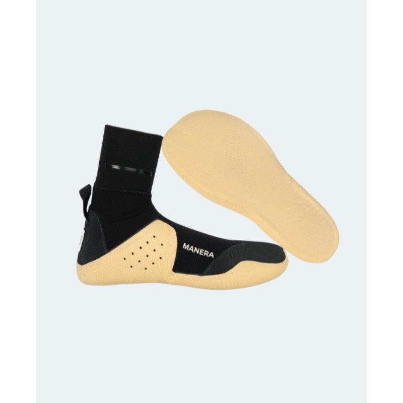 Manera Magma 7mm Round Toe Booties-Black