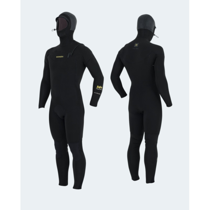 Manera Magma Hooded 6/4 FZ Wetsuit-Black