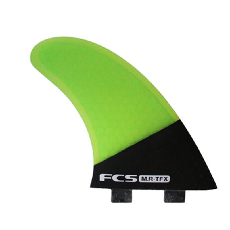 FCS PC MR TFX Twin + Stabilizer Fin Set-Green-X-Large