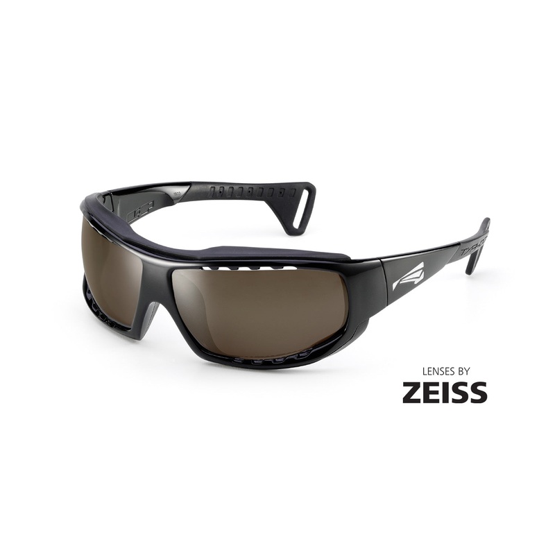 Lip Typhoon Sunglasses-Gloss Black/Zeiss Brown PA Polar