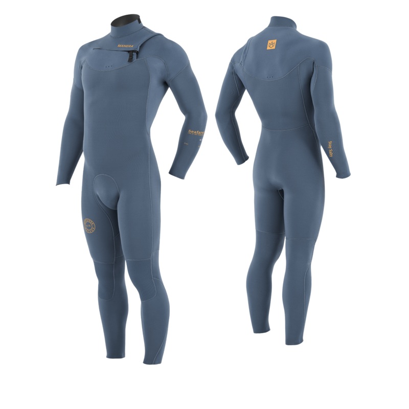 Manera Seafarer 4/3 FZ Wetsuit-Pewter