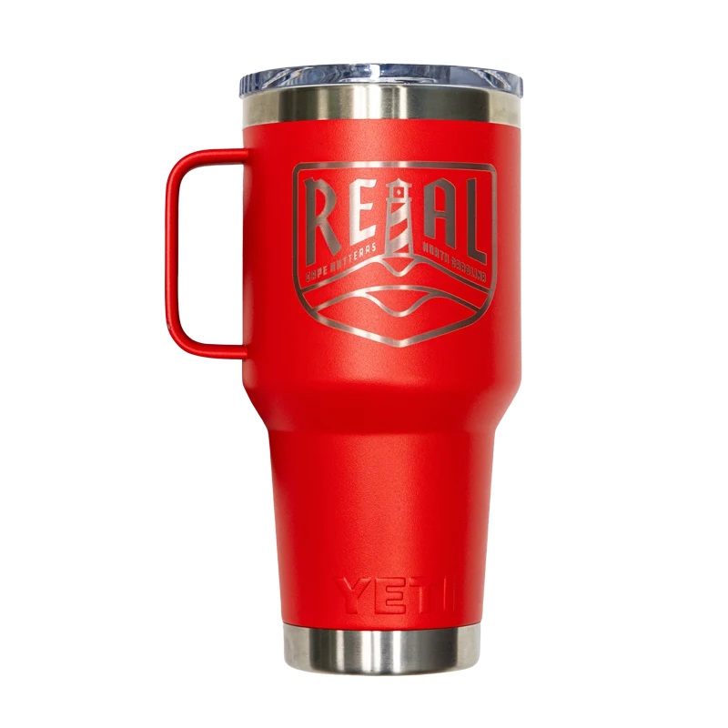 REAL x YETI Rambler 30 oz Travel Mug-Rescue Red