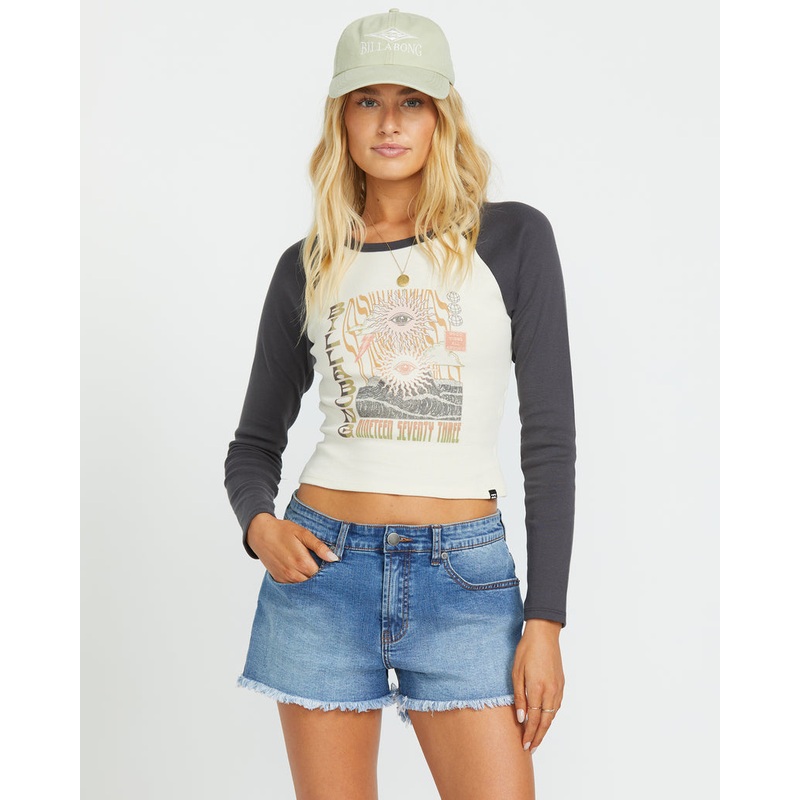 Billabong Eye Vibes L/S Tee-Black Sands