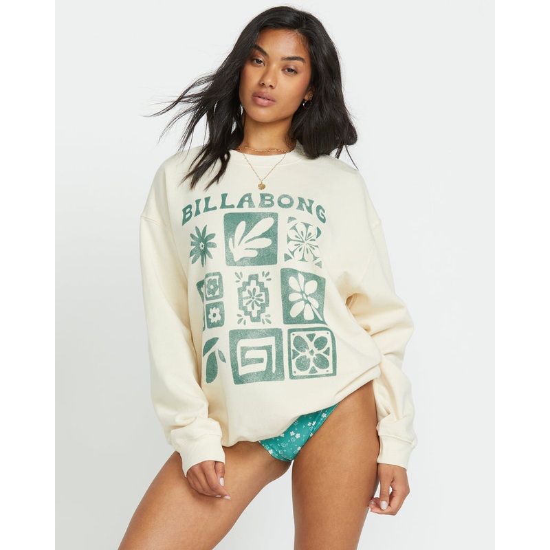Billabong Ride In Crew Sweatshirt-Whitecap1
