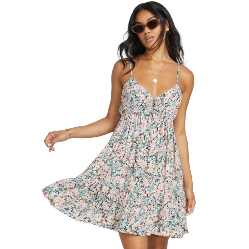 Billabong See You There Dress-Black Multi