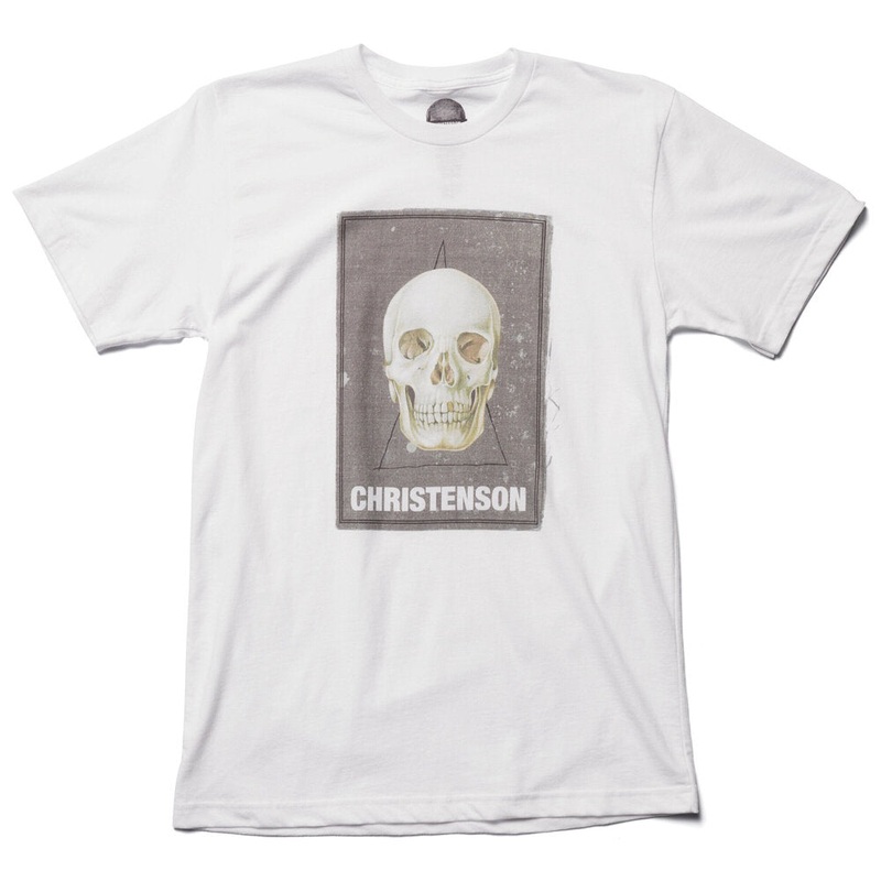 Christenson Cigar Box Skull Tee-White