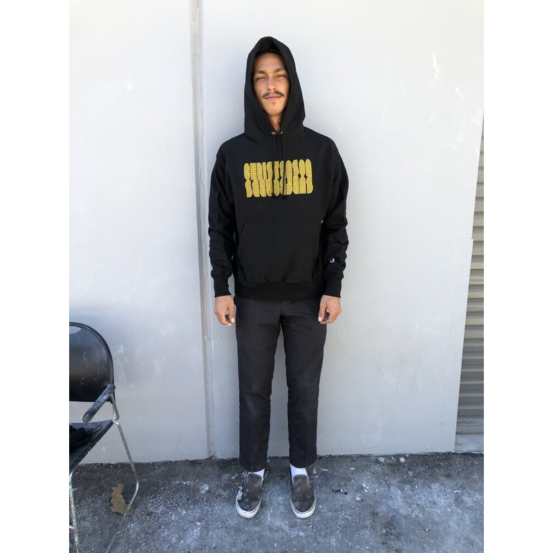 Christenson Reflection Logo Hooded Sweatshirt-Black