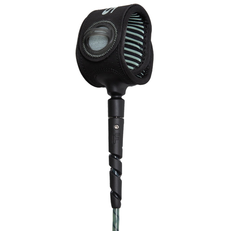 FCS Freedom Helix All Round Leash-Grey/Green-6′ x 6mm