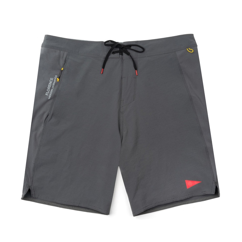 Florence Marine X F1 Burgee Cordura Boardshorts-Charcoal Solid