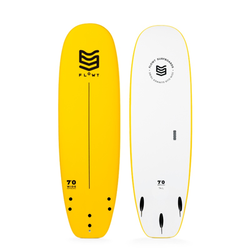 Flowt Standard Wide Soft Top 7’0″-Yellow
