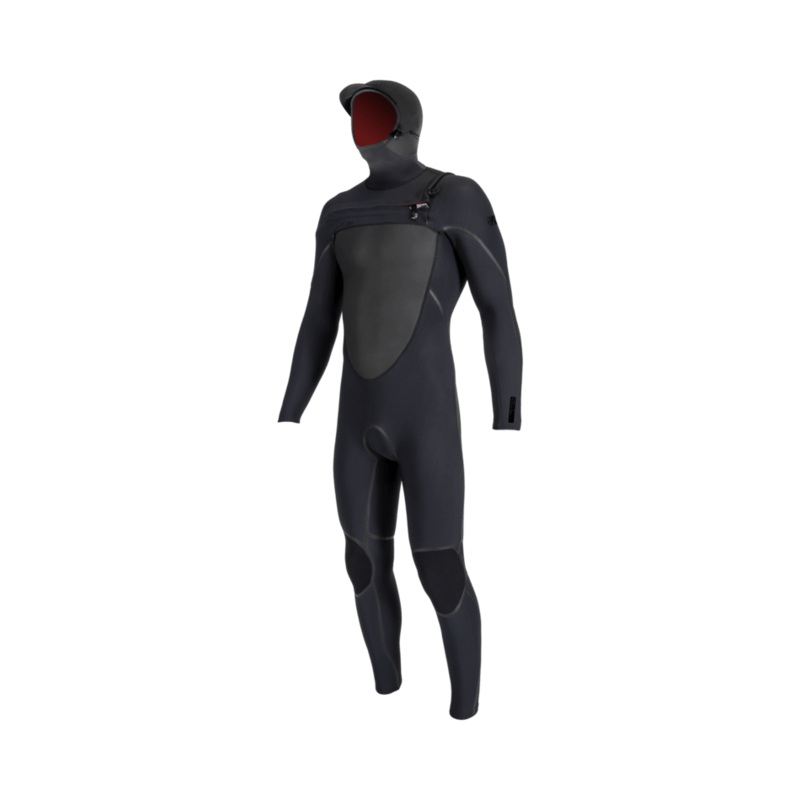 O’Neill Psycho Tech 5/4+ CZ Hooded Wetsuit-Blk/Blk