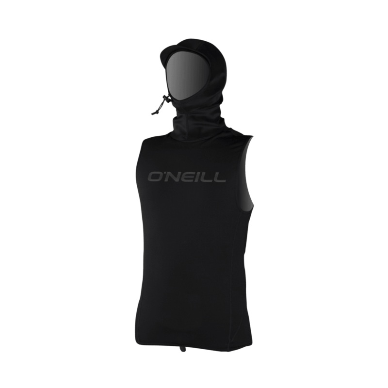 O’Neill Thermo-X Vest w/Neo Hood Top-Black