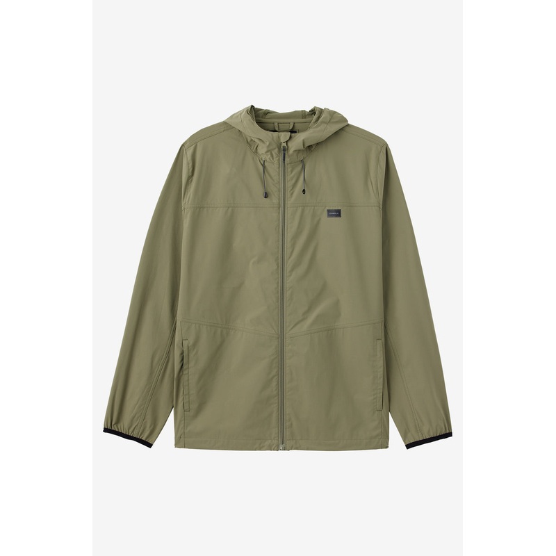 O’Neill TRVLR Windbreaker Stretch Jacket-Deep Lichen Green