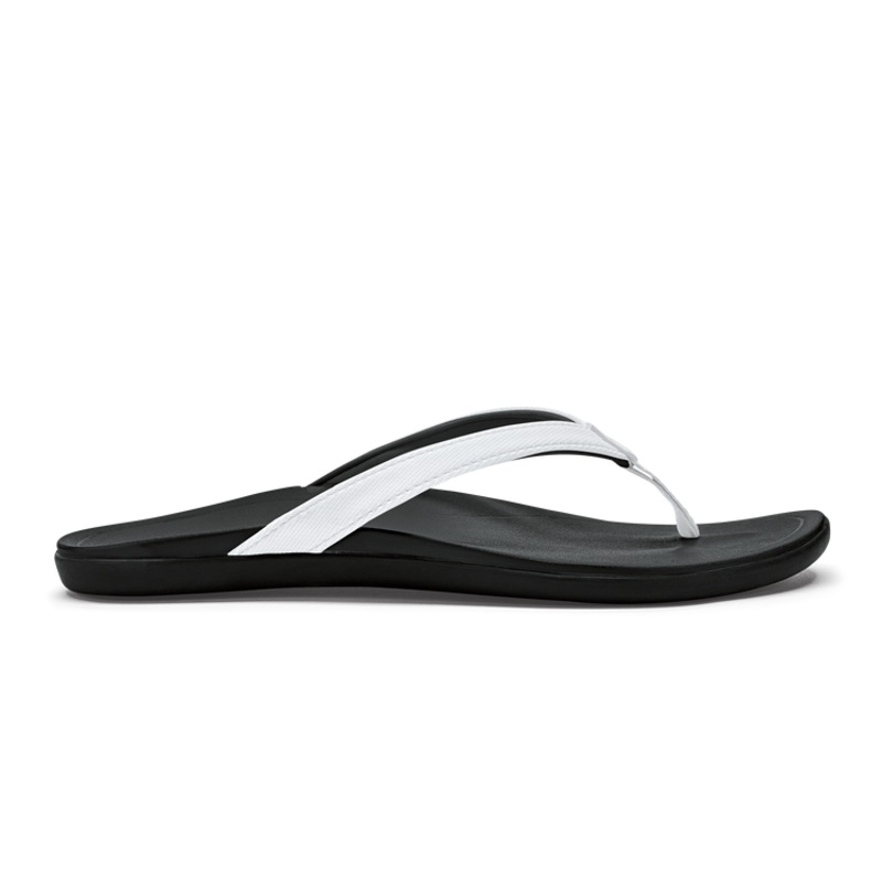 Olukai Ho’Opio Sandal-White/Onyx