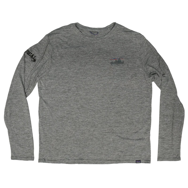 Patagonia x REAL Cap Cool Daily L/S Shirt-Feather Grey