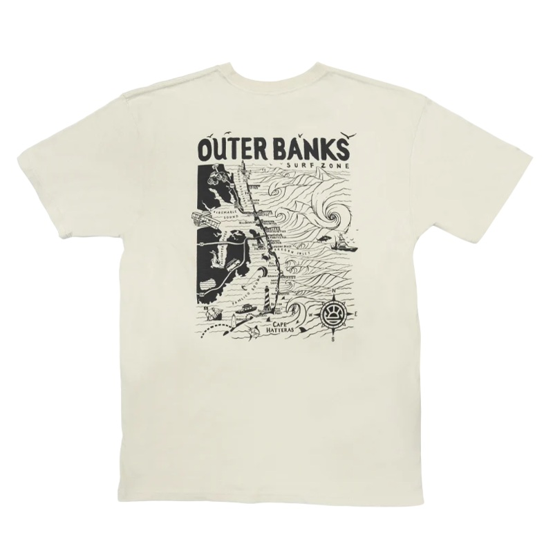 REAL Outer Banks Map Tee-Bone