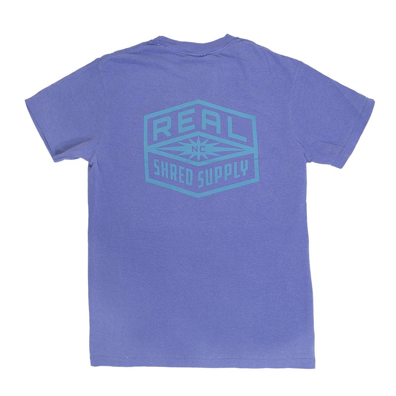 REAL Shred Supply Tee-Periwinkle