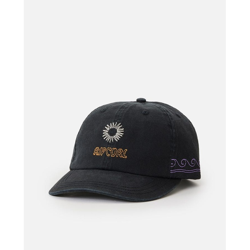 Rip Curl Mixed 6 Panel Hat-Washed Black