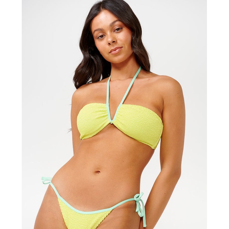 Rip Curl Sunny Side Bandeau Top-Lime