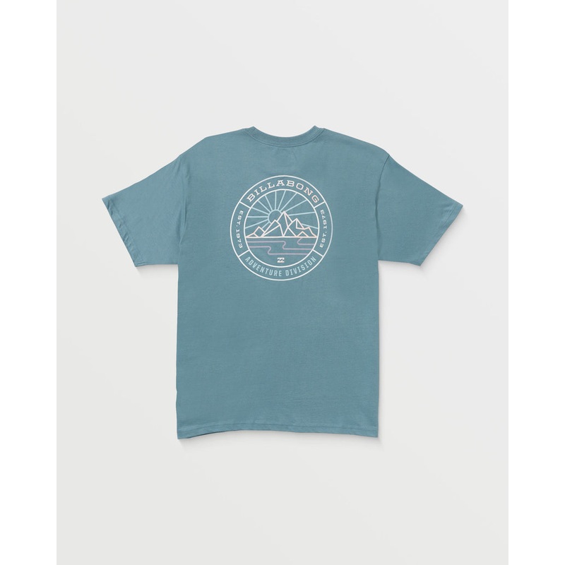 Billabong Rockies Adiv Tee-Glacier Blue